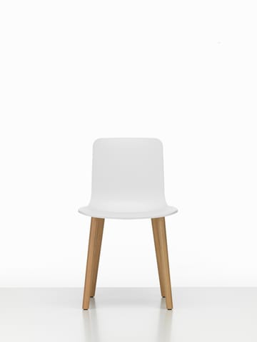 HAL RE wood stol - Cotton white-natural oak - Vitra