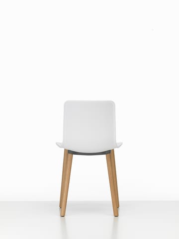 HAL RE wood stol - Cotton white-natural oak - Vitra