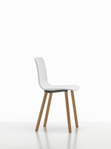 HAL RE wood stol - Cotton white-natural oak - Vitra