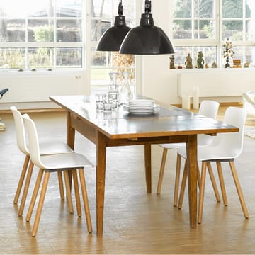 Hal wood stol - White-Dark oak - Vitra