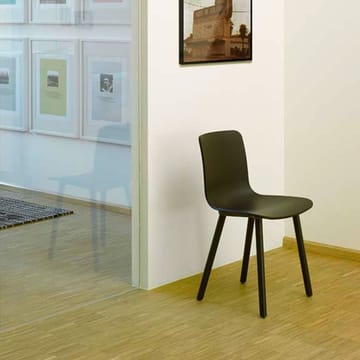 Hal wood stol - White-Dark oak - Vitra