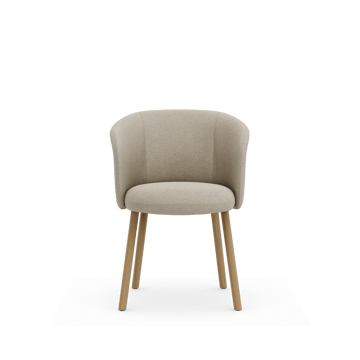 Mikado Armchair stol - Nubia Cream-pearl-natural oak - Vitra