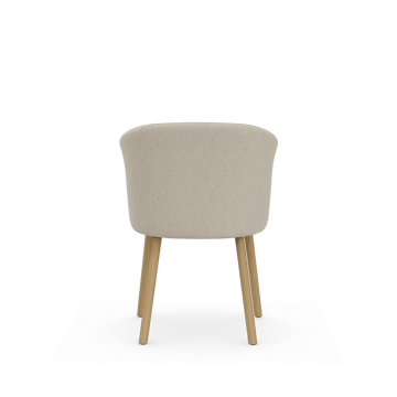 Mikado Armchair stol - Nubia Cream-pearl-natural oak - Vitra