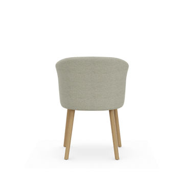 Mikado Armchair stol - Nubia Cream-sand-natural oak - Vitra