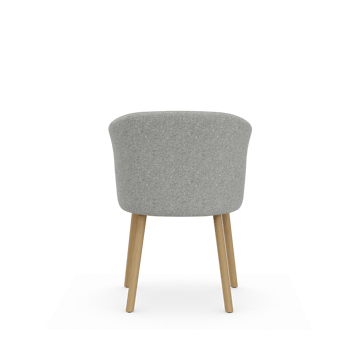 Mikado Armchair stol - Nubia Cream-sierra grey-natural oak - Vitra