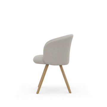 Mikado Armchair stol - Nubia Ivory-pearl-natural oak - Vitra