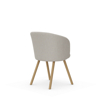 Mikado Armchair stol - Nubia Ivory-pearl-natural oak - Vitra