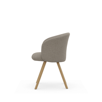 Mikado Armchair stol - Savana Sand melange-natural oak - Vitra