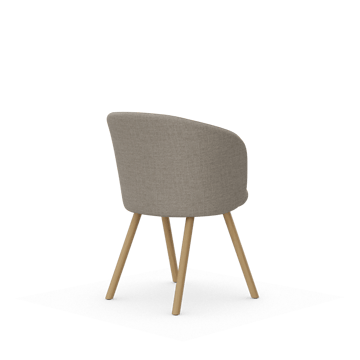 Mikado Armchair stol - Savana Sand melange-natural oak - Vitra