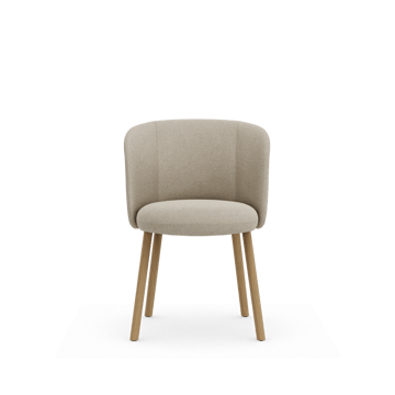 Mikado Side Chair stol - Nubia Cream-pearl-natural oak - Vitra