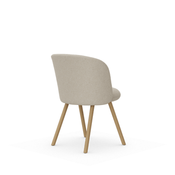 Mikado Side Chair stol - Nubia Cream-pearl-natural oak - Vitra