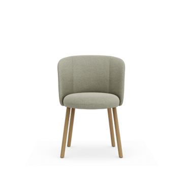 Mikado Side Chair stol - Nubia Cream-sand-natural oak - Vitra