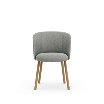 Mikado Side Chair stol - Nubia Cream-sierra grey-natural oak - Vitra