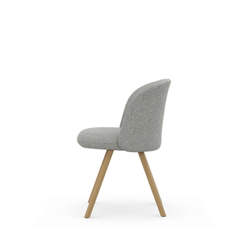 Mikado Side Chair stol - Nubia Cream-sierra grey-natural oak - Vitra