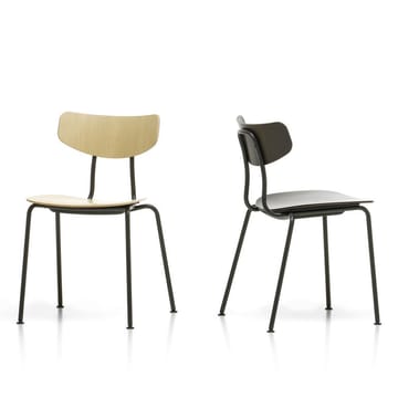 Moca stol - Dark oak-Black - Vitra