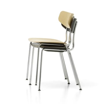 Moca stol - Dark oak-Black - Vitra