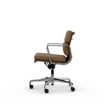 Soft Pad Chair EA 217 polerat kromstativ - Papyrus - Vitra