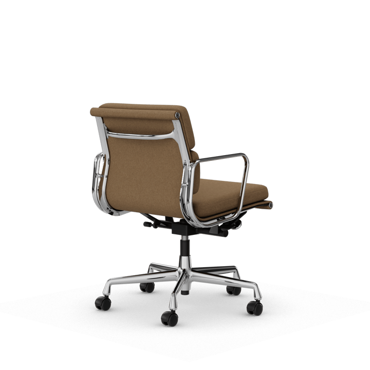 Soft Pad Chair EA 217 polerat kromstativ, Papyrus Vitra