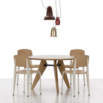 Standard SP stol - Teak brown-Red - Vitra