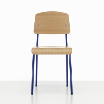 Standard stol - ek natur, prouvé bleu marcoule stativ - Vitra