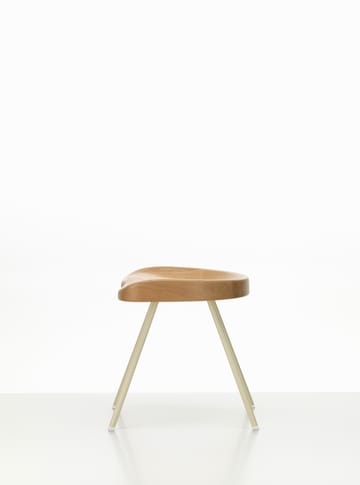 Tabouret No 307 pall - Oak-Prouvé blanc colombe - Vitra