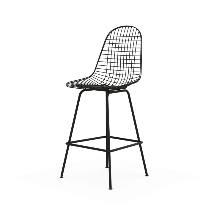 Wire Stool barpall - Medium Black - Vitra