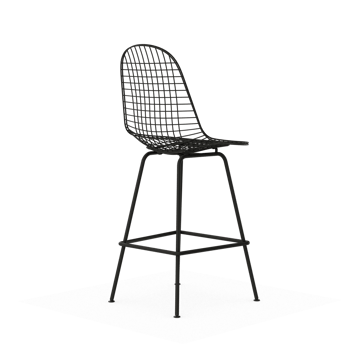 Wire Stool barpall - Medium Black - Vitra