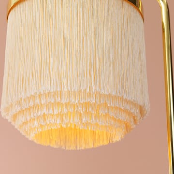 Fringe golvlampa - cream white, mässingspläterat stål - Warm Nordic