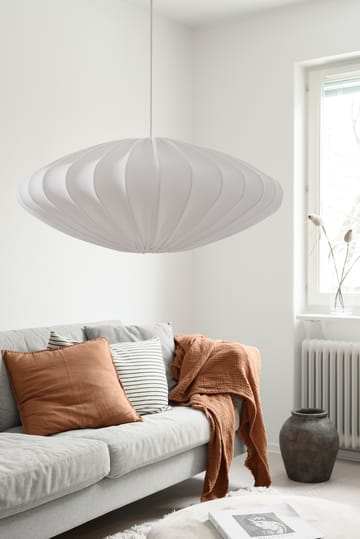 Ellipse lampskärm 65 cm bomull - Vit - Watt & Veke