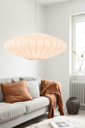 Ellipse lampskärm 65 cm linne - Vit - Watt & Veke