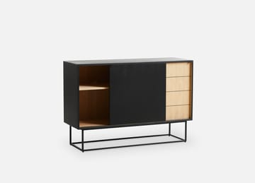 Virka sideboard high 120x40x82 cm - Svart - ek - Woud