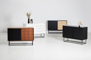 Virka sideboard high 120x40x82 cm - Svart - ek - Woud