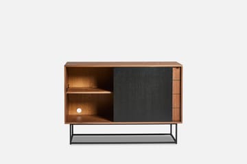 Virka sideboard high 120x40x82 cm - Svart - valnöt - Woud