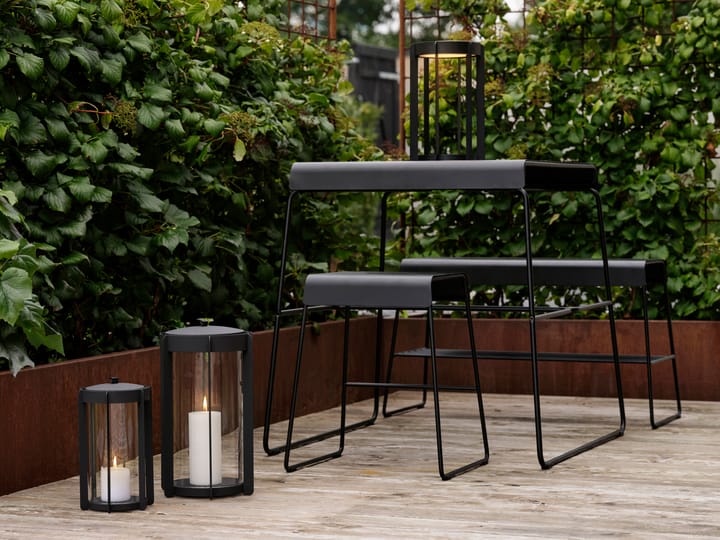 A-bench outdoor bänk med hylla 45 cm - Black - Zone Denmark