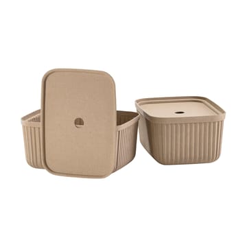 Pulp förvaringsbox 23x32 cm 2-pack - Natural Brown - Zone Denmark