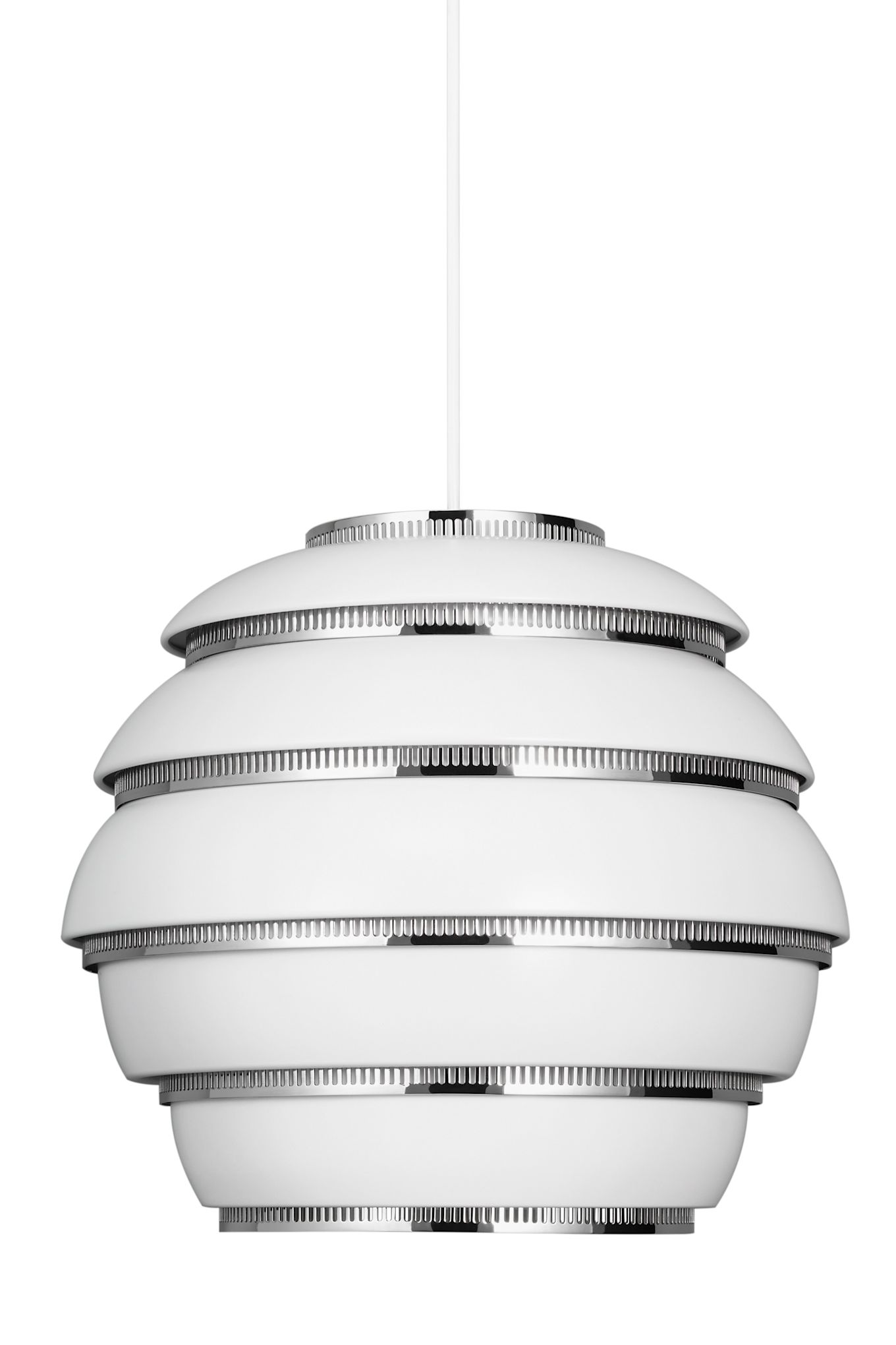 Beehive lampa i vitt och krom från Artek.