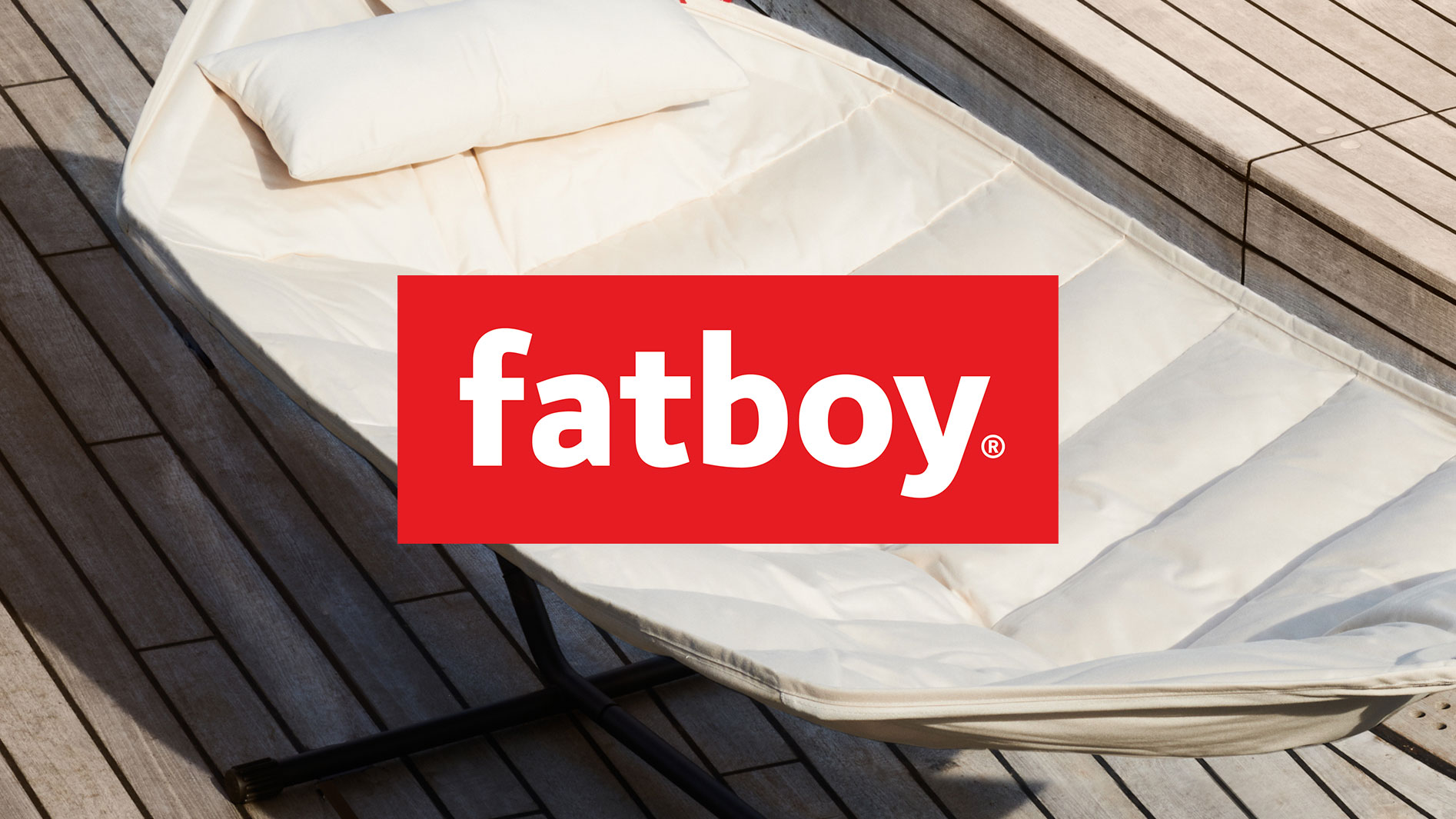 Fatboy original outdoor sittsäck, sunbrella dark ocean